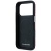Etui Mercedes Leather Semi Wrap Wood     Effect MagSafe do iPhone 17 Pro czerwony